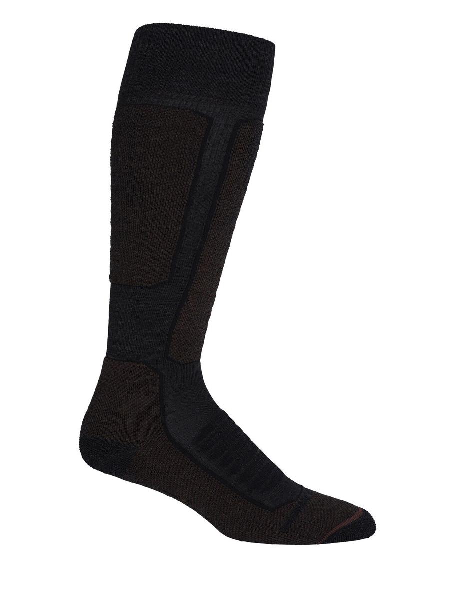 Chaussettes Icebreaker Merino Ski+ Medium Over the Calf Homme Noir | FR 1027EBCX